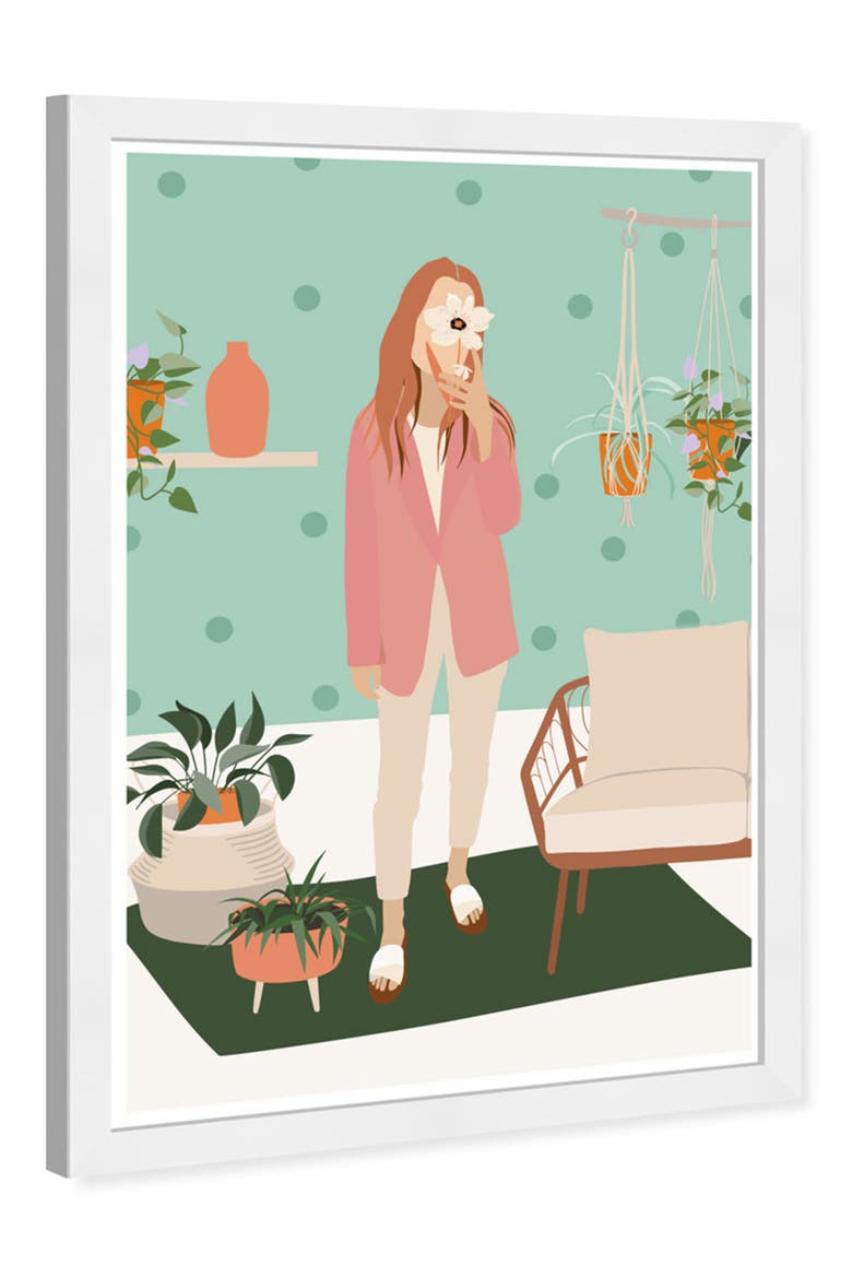 Prints Home Framed Wall Art, Alternate, color, GREEN