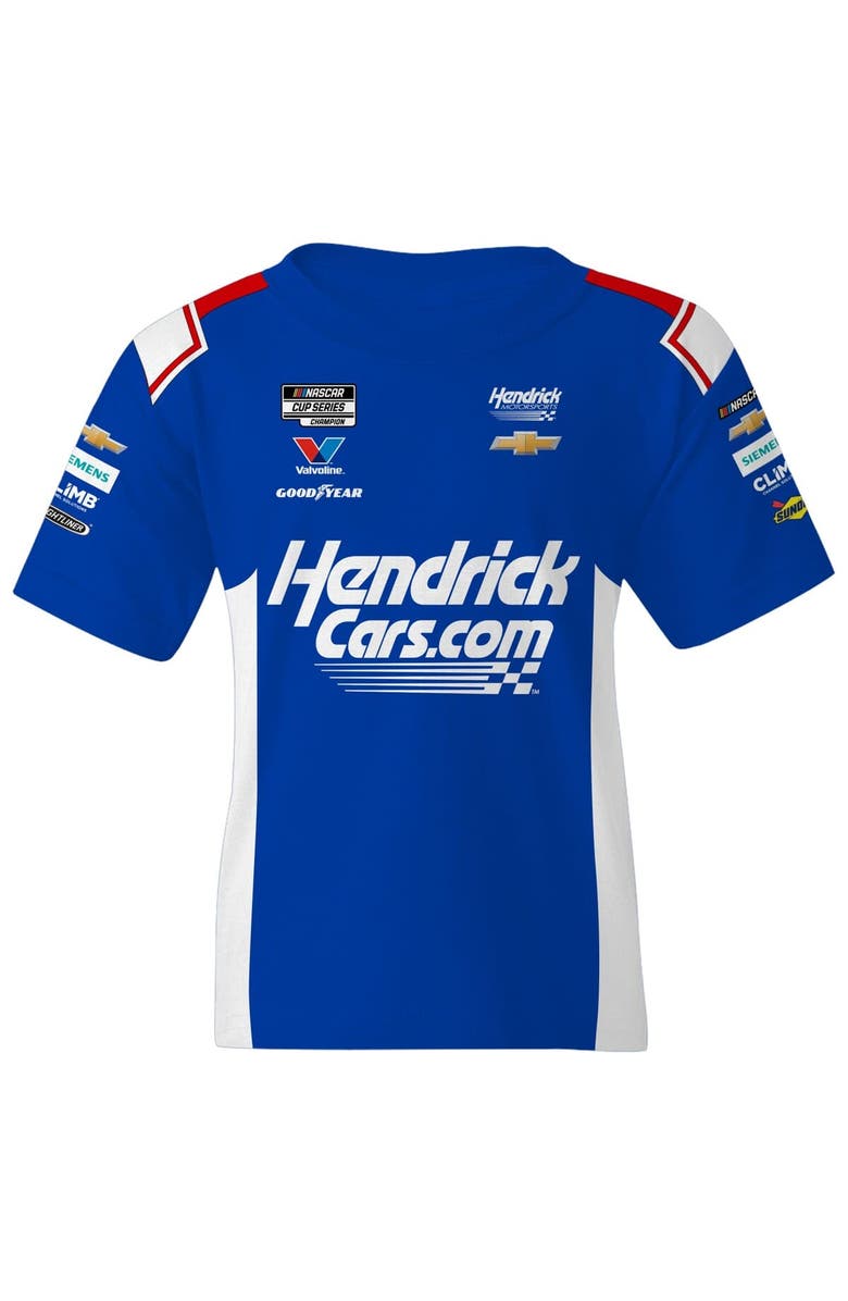 HENDRICK MOTORSPORTS TEAM COLLECTION Youth Hendrick Motorsports Team Collection  Blue Kyle Larson Valvoline Uniform T-Shirt, Alternate, color, 