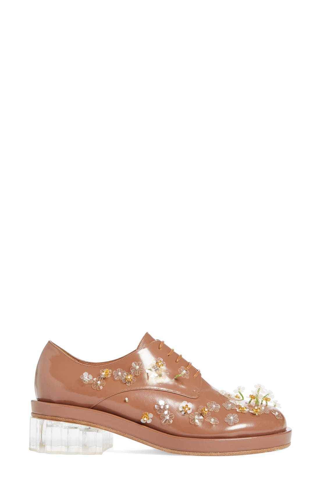 Simone Rocha Embellished Lace-Up Oxford, Alternate, color, 