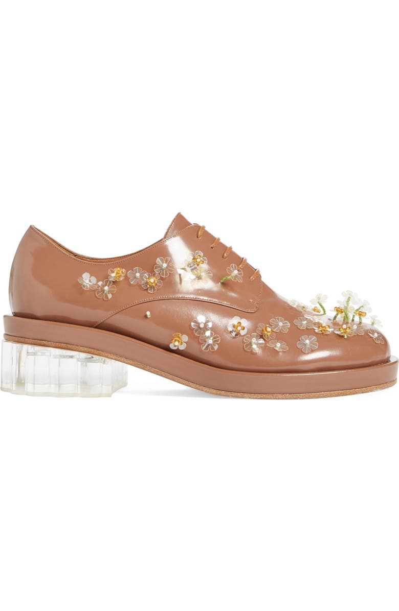 Simone Rocha Embellished Lace-Up Oxford, Alternate, color,