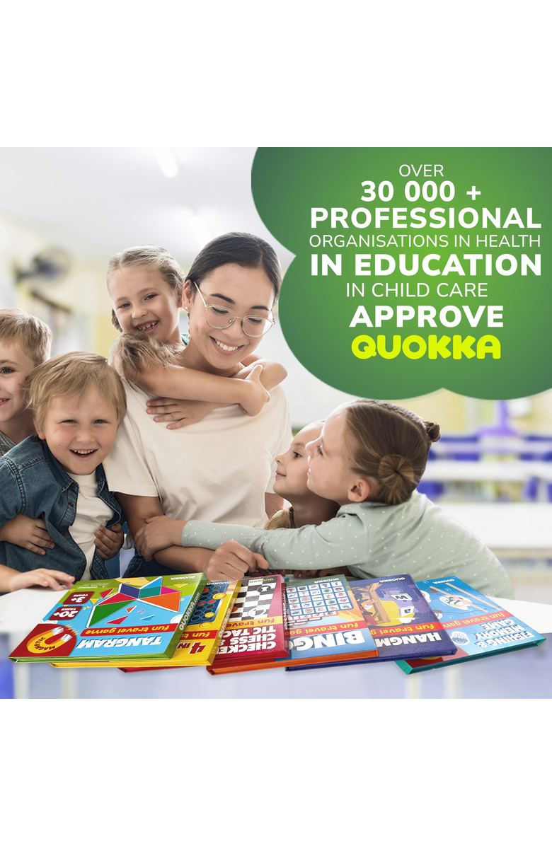 Quokka Magnetic Travel Games Collection for Kids, Alternate, color, Tangram