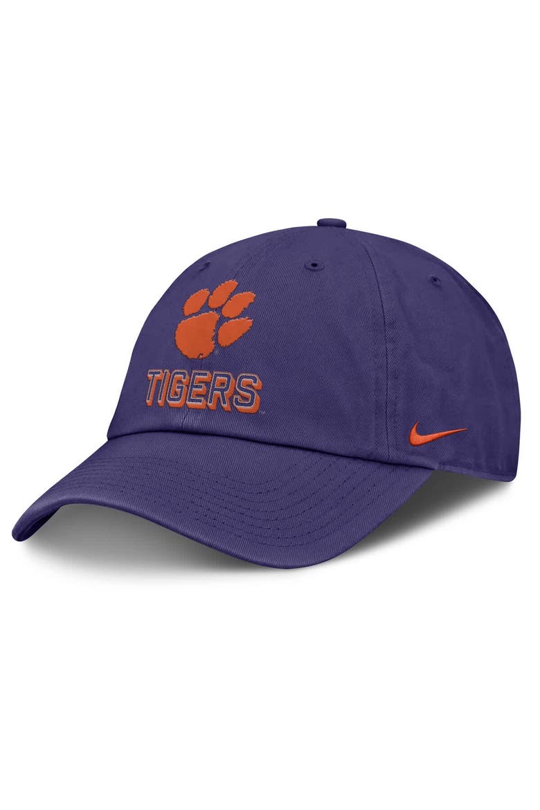 Men's Nike Purple Clemson Tigers 2025 On-Field Club Adjustable Hat, Main, color, Purple
