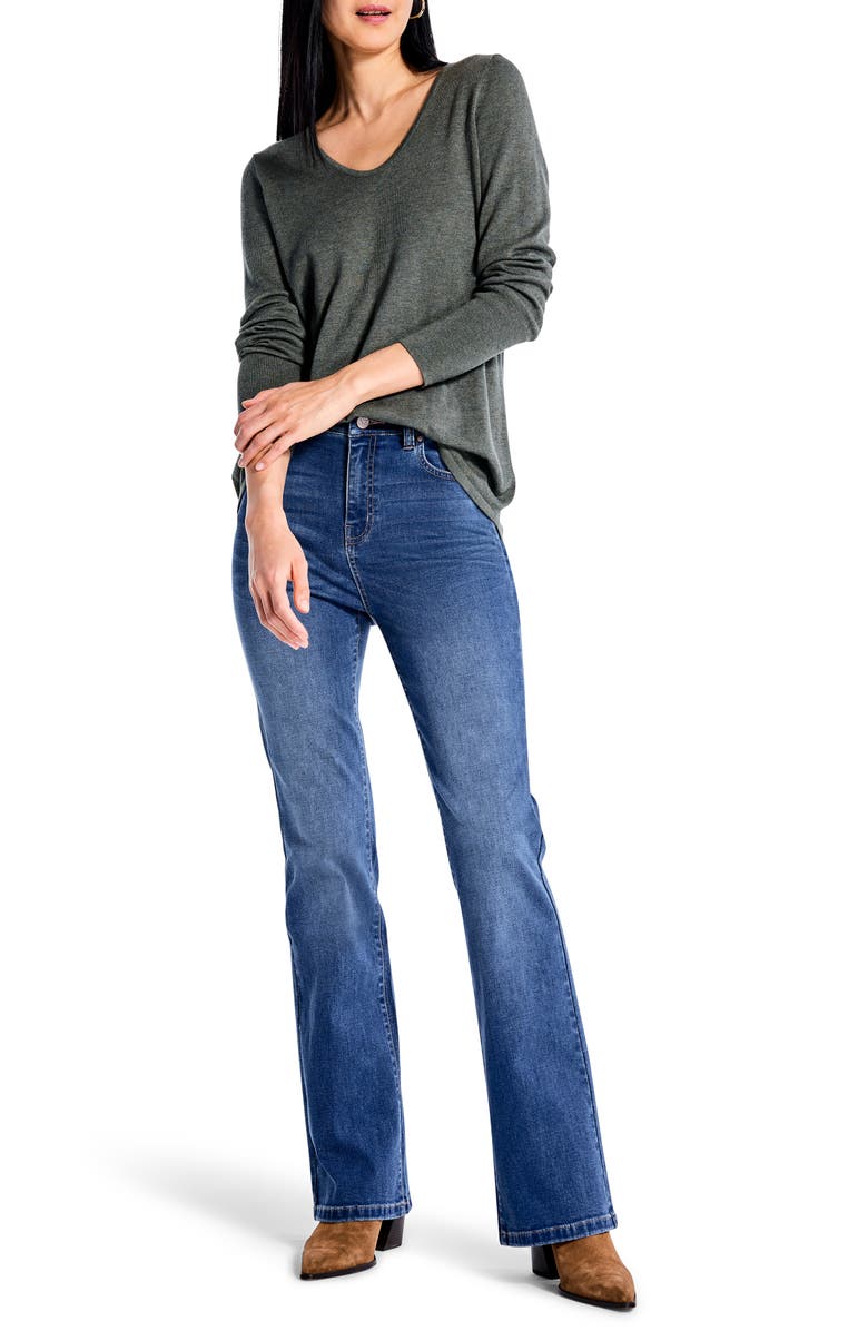 NIC+ZOE Vital V-Neck Sweater, Alternate, color, Briar