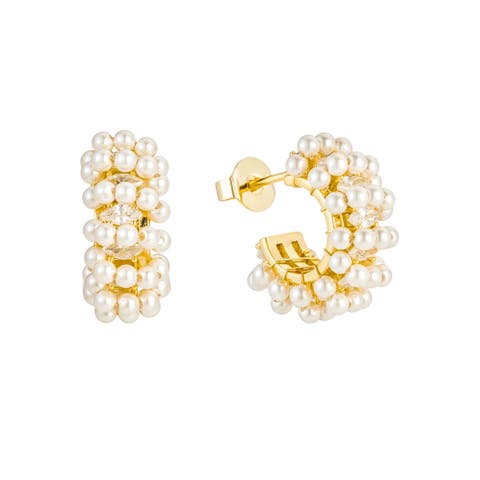 Millie Mini Pearl Hoops