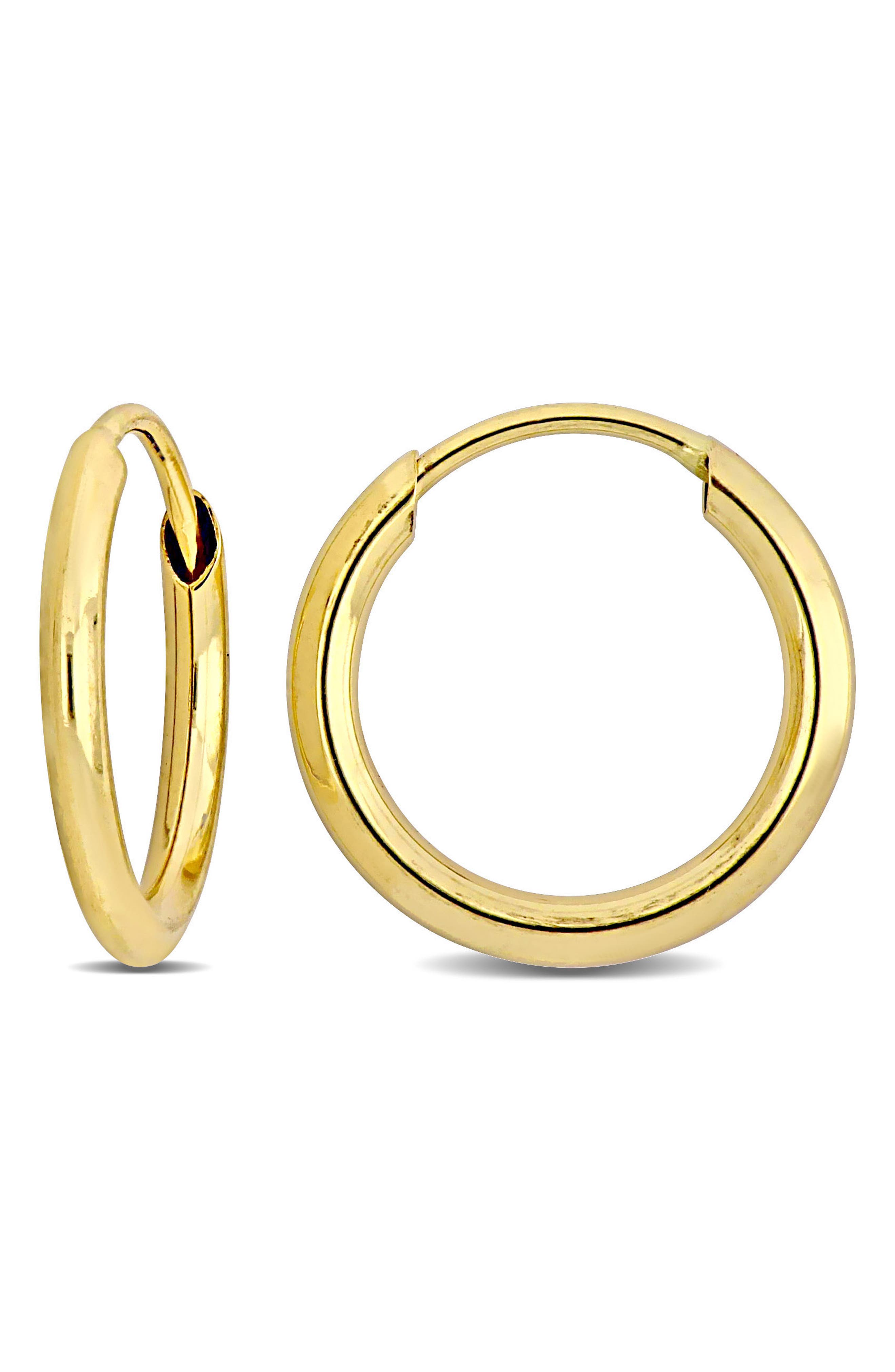 DELMAR 14K Gold 11mm Hoop Earrings