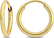 DELMAR 14K Gold 11mm Hoop Earrings