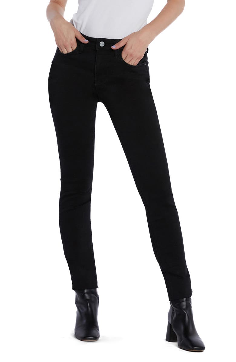 HINT OF BLU Vera Skinny Jeans, Main, color, Black
