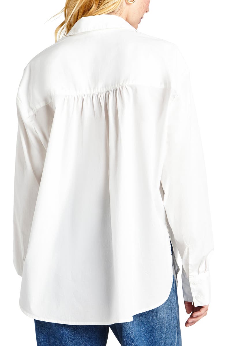 Splendid Avril Side Slit Button-Up Shirt, Alternate, color, 