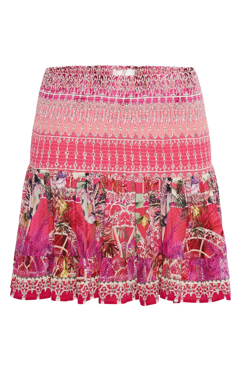 Camilla Crystal Embellished Silk Cover-Up Skirt, Alternate, color, 