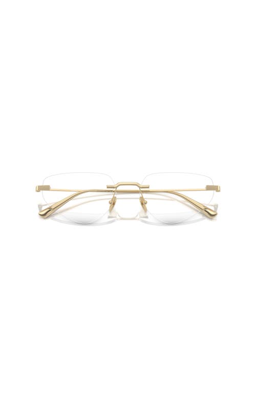 Ferrari 55mm Irregular Optical Glasses In Gold