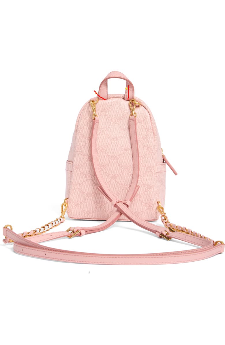 MCM Stark Lauretos Backpack, Alternate, color, Silver Pink