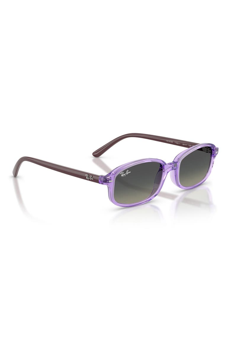 Kids' 49mm Irregular Sunglasses, Alternate, color, TRANSPARENT VIOLET / GREY