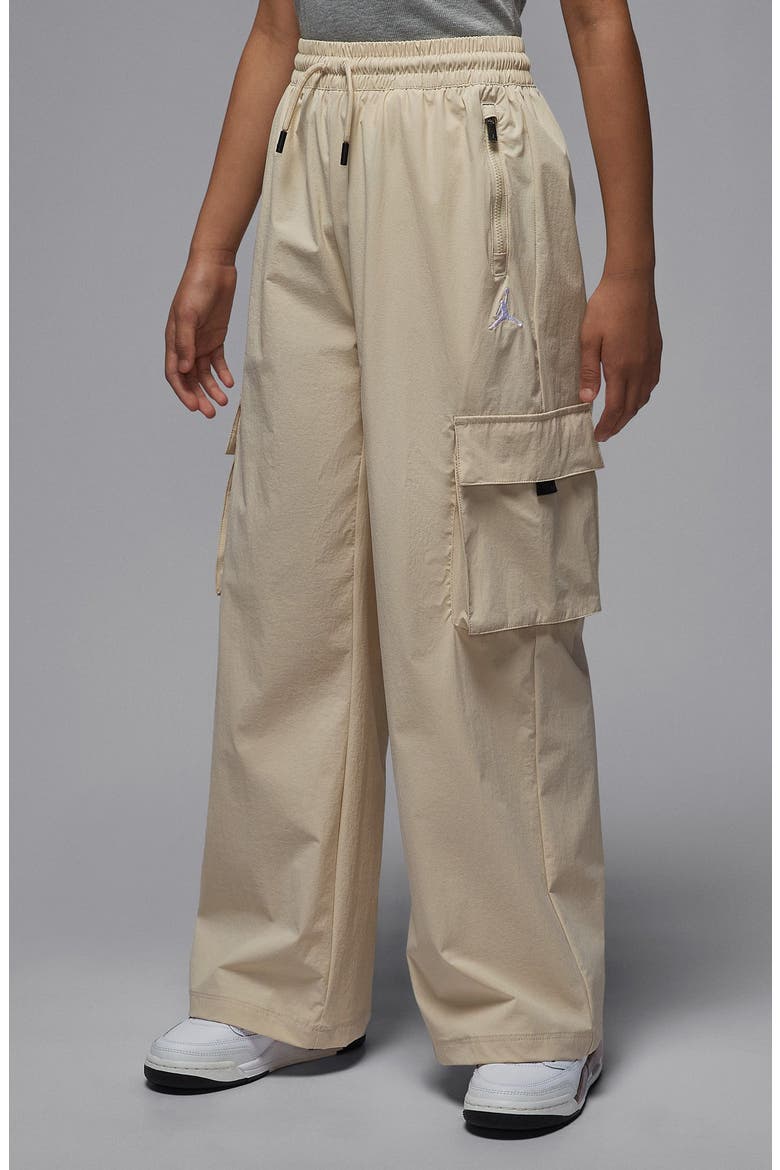 Kids' Wide Leg Drawstring Cargo Pants, Alternate, color, LEGEND LIGHT BROWN