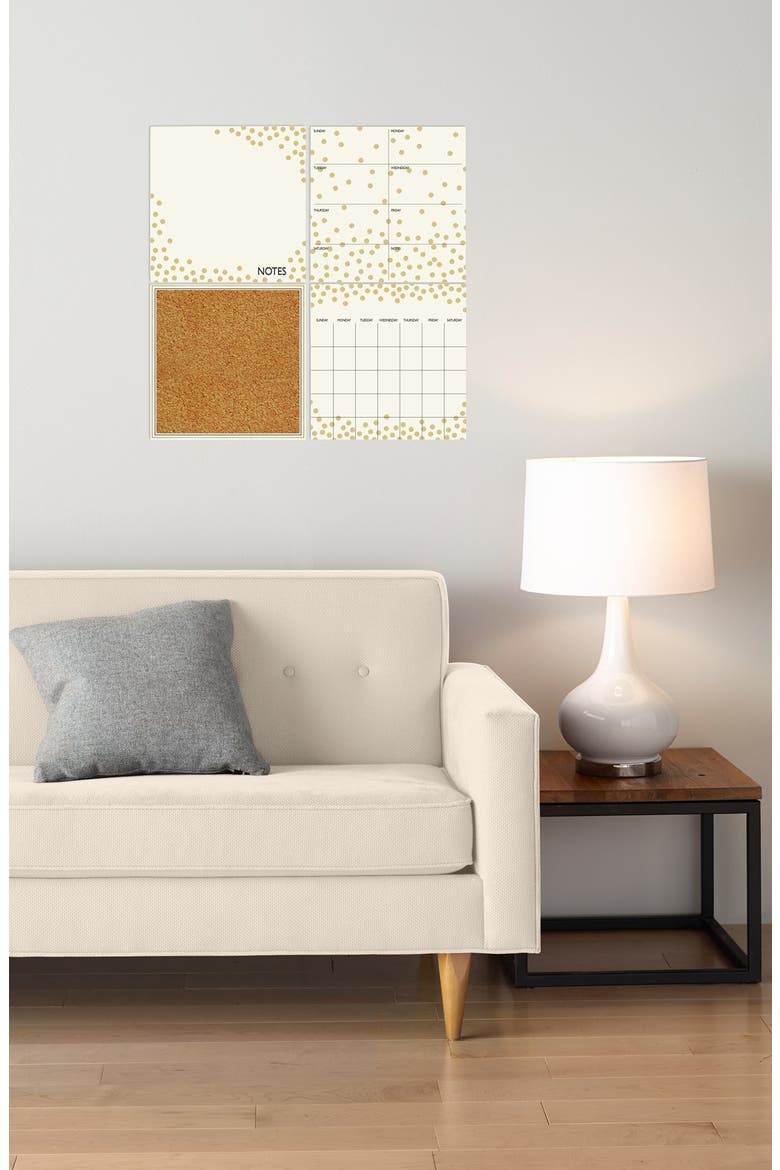 'Confetti' Wall Decal Organization Kit, Alternate, color, GOLD