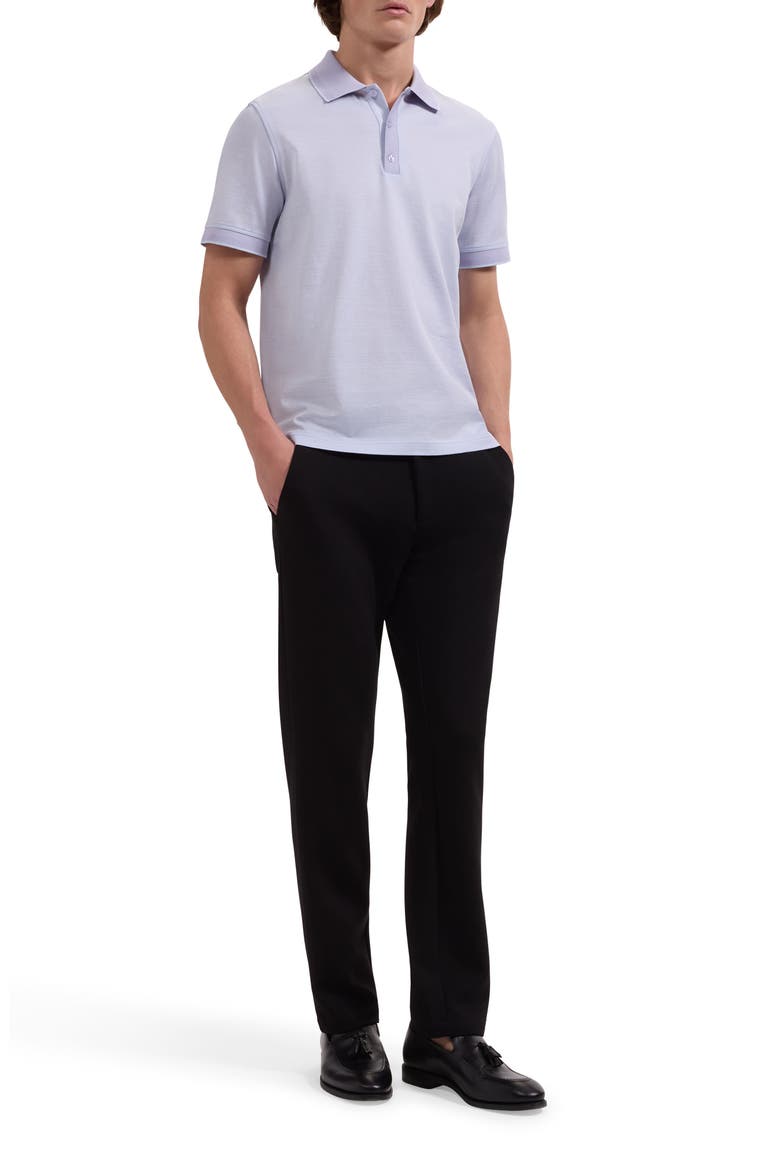 Jacquard Cotton Polo, Alternate, color, LILAC