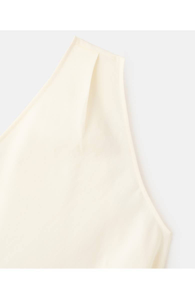 MANGO Asymmetric Lyocell Top, Alternate, color, Off White