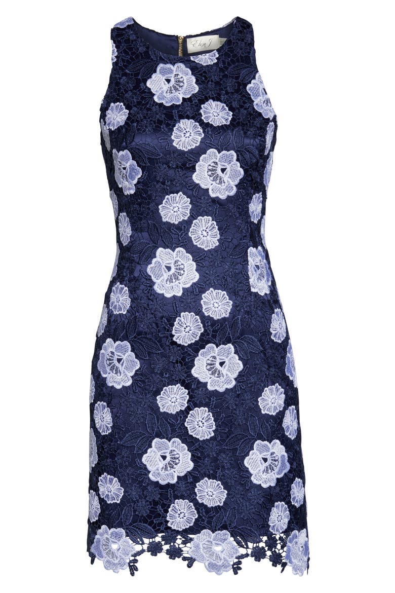 Racerback Lace Dress, Alternate, color, NAVY/ MULTI