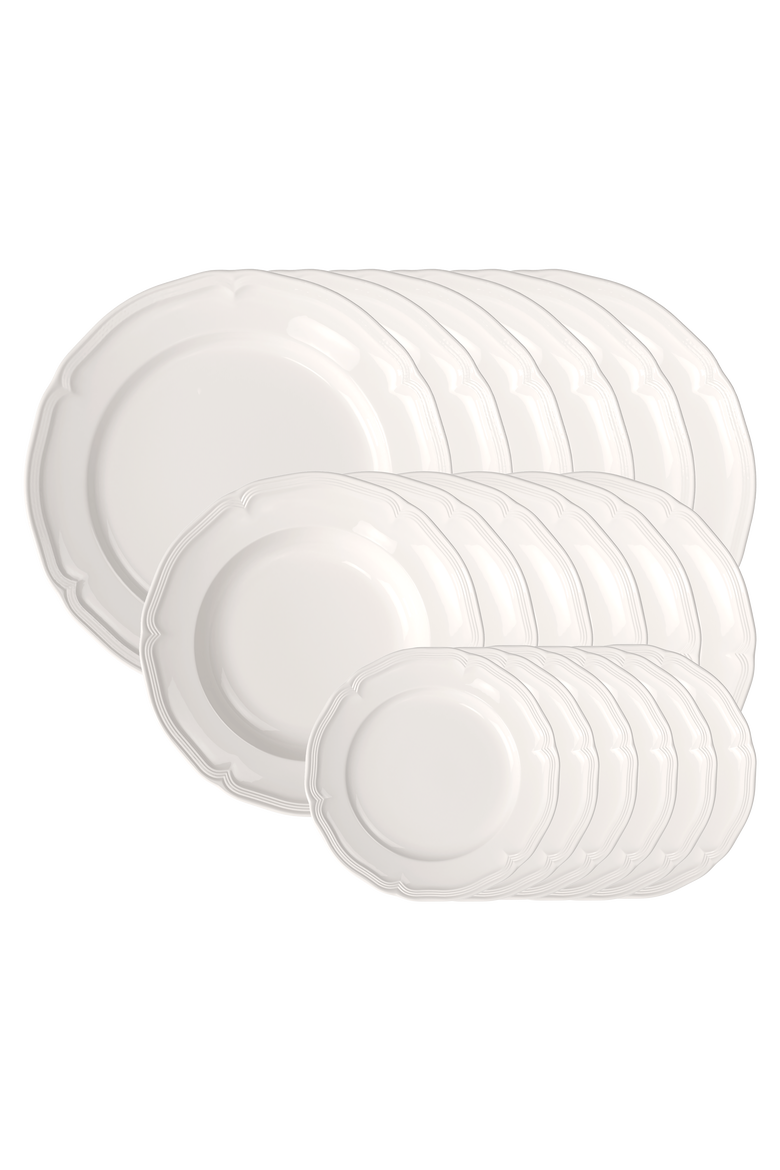 Manoir 18 Piece Set, Main, color, white
