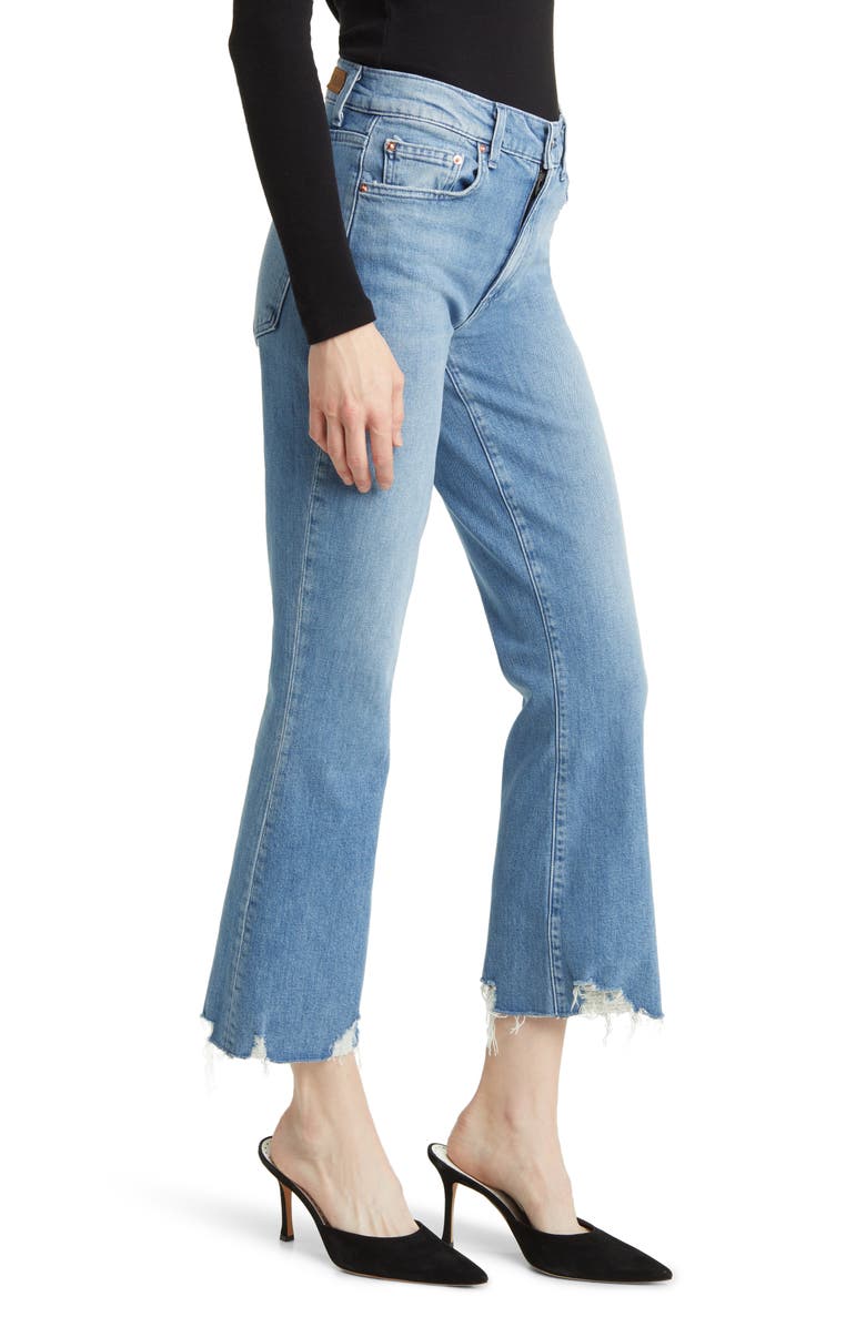 LE JEAN Bella Chew Hem Ankle Flare Jeans, Alternate, color, 