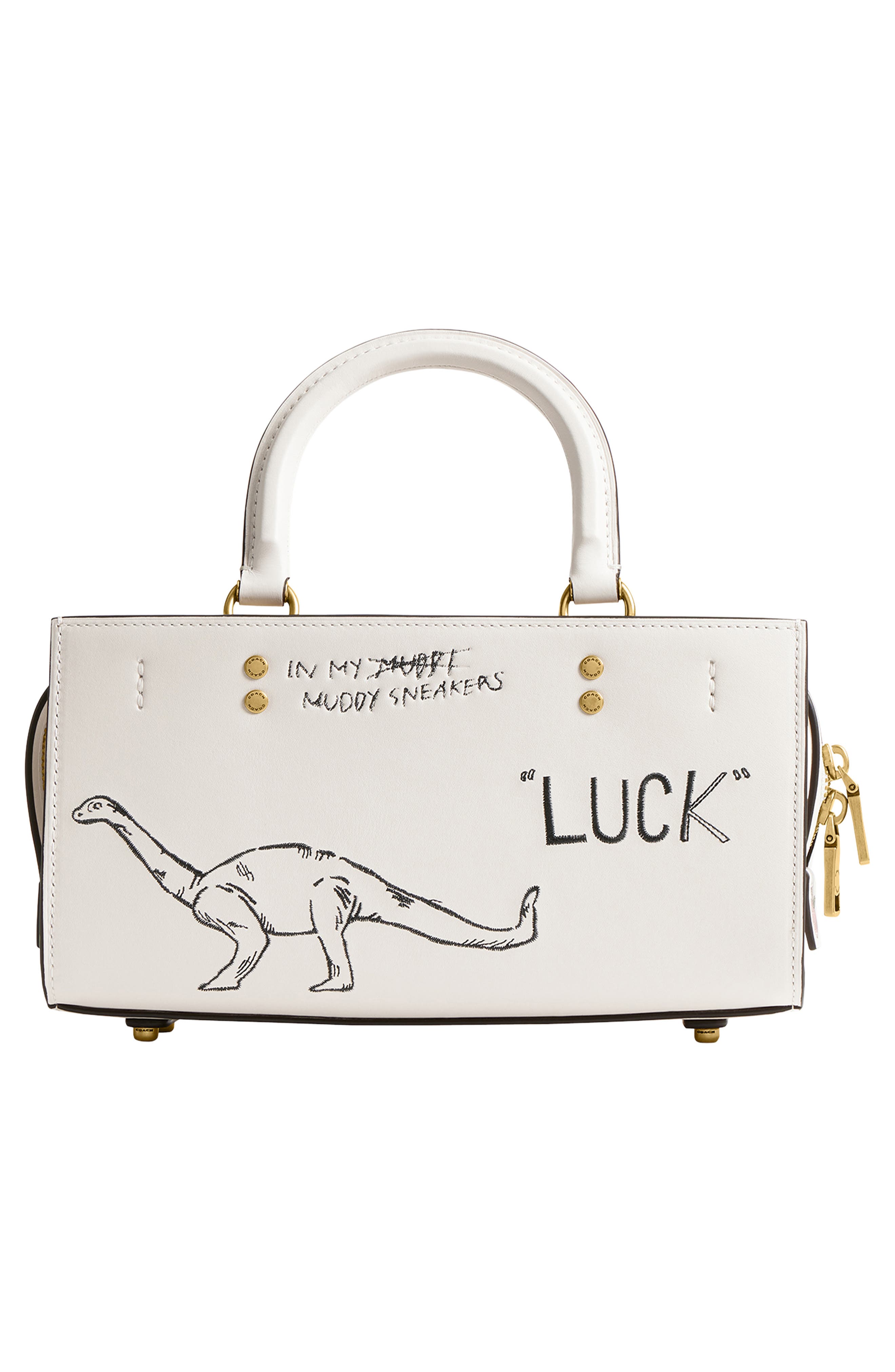 COACH Rogue Sketch Print Leather Top Handle Bag, Alternate, color, 