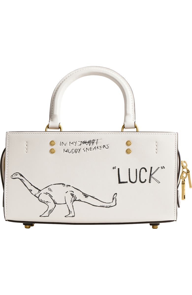 COACH Rogue Sketch Print Leather Top Handle Bag, Alternate, color,