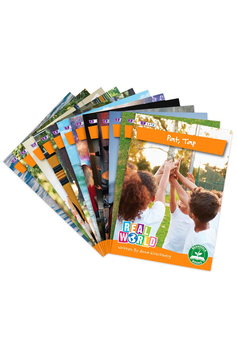 Real World Phase 2 Hilo Decodable Books, 6 Set, Alternate, color, Multicolored