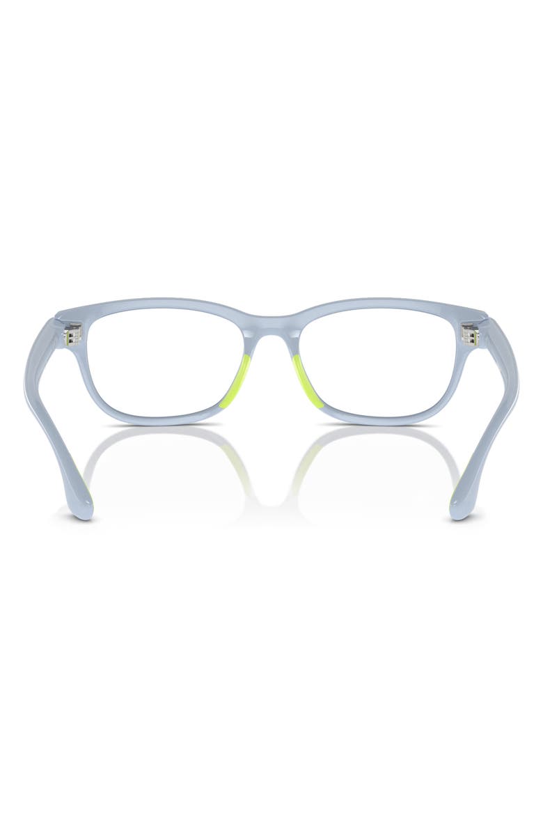Burberry 49mm Rectangular Optical Glasses, Alternate, color, Light Blue / Demo Lens