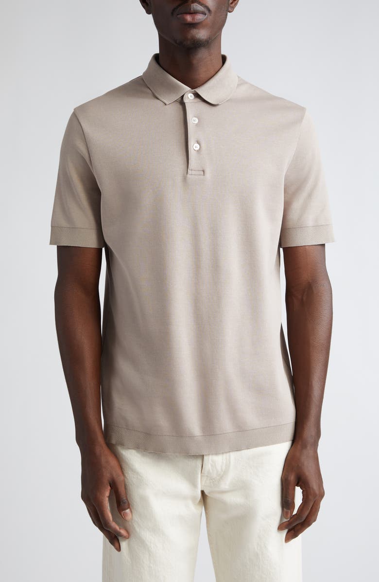 Herno Cotton Jersey Polo, Main, color, 