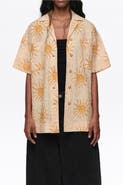 Bimba y Lola Textured Cotton Oversize Shirt