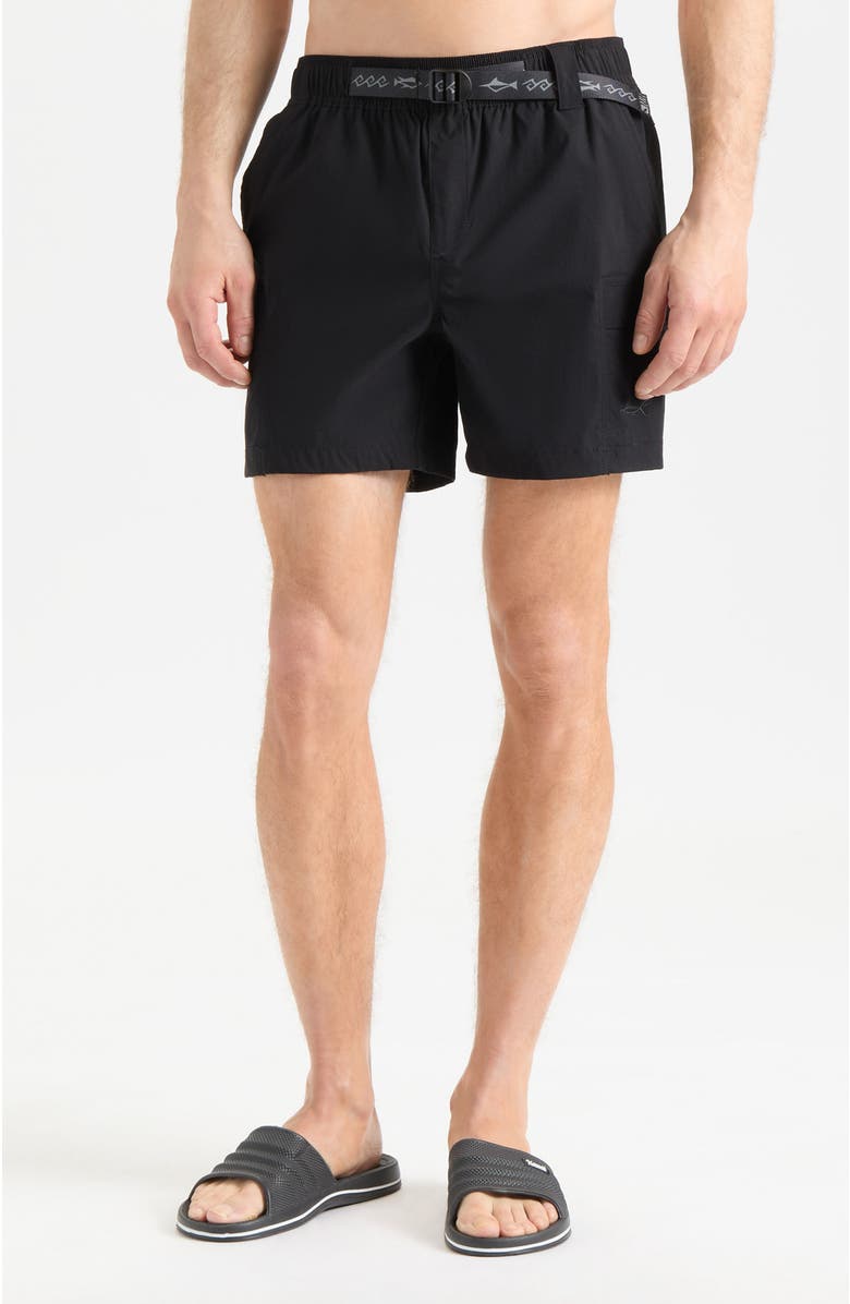 Salt Life Indicator Fishing Shorts, Main, color, Black