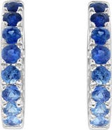 EFFY 14K Gold Natural Sapphire Hoop Earrings