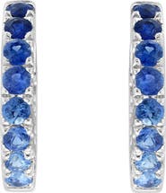 EFFY 14K Gold Natural Sapphire Hoop Earrings