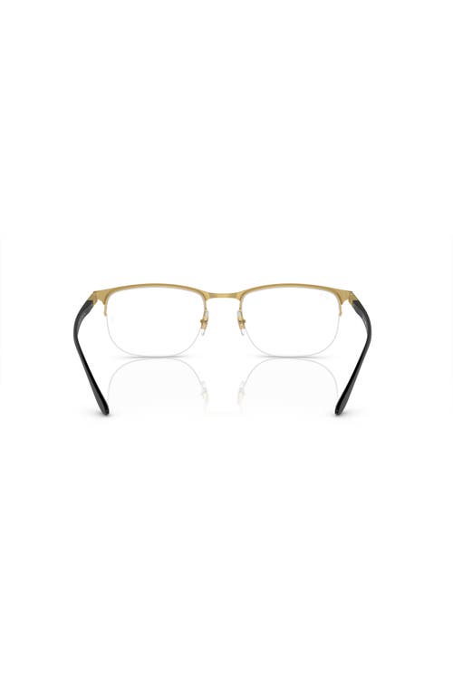 Ray Ban Ray-ban 55mm Irregular Optical Glasses In Brown