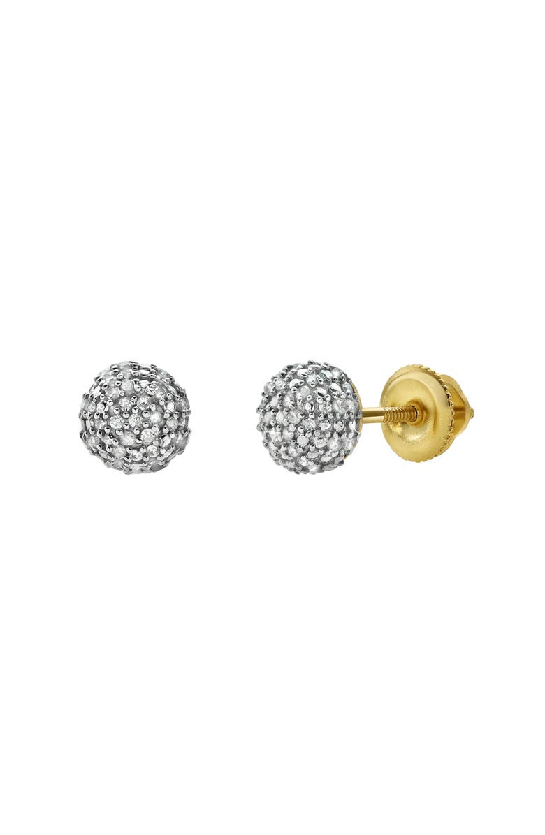 LuvMyJewelry Orbius 10K Yellow Gold Diamond Stud Earrings - 0.2ct., Main, color, 10K Yellow Gold