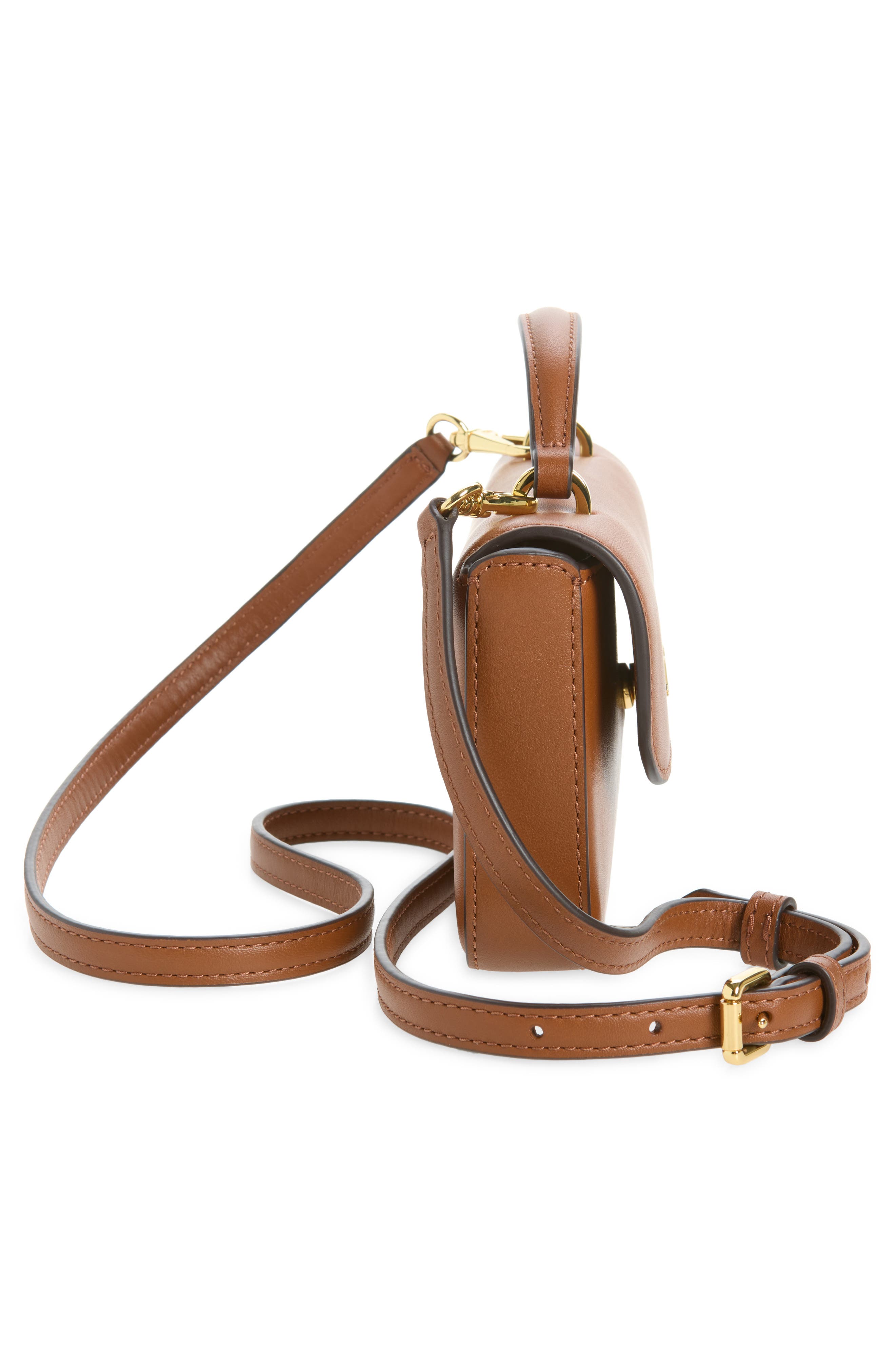 Marcy Leather Crossbody Bag, Alternate, color, LAUREN TAN