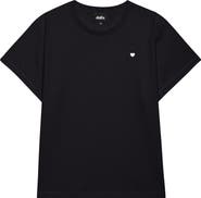 Dalix Womens Lil Heart Lightweight High Waisted Tee