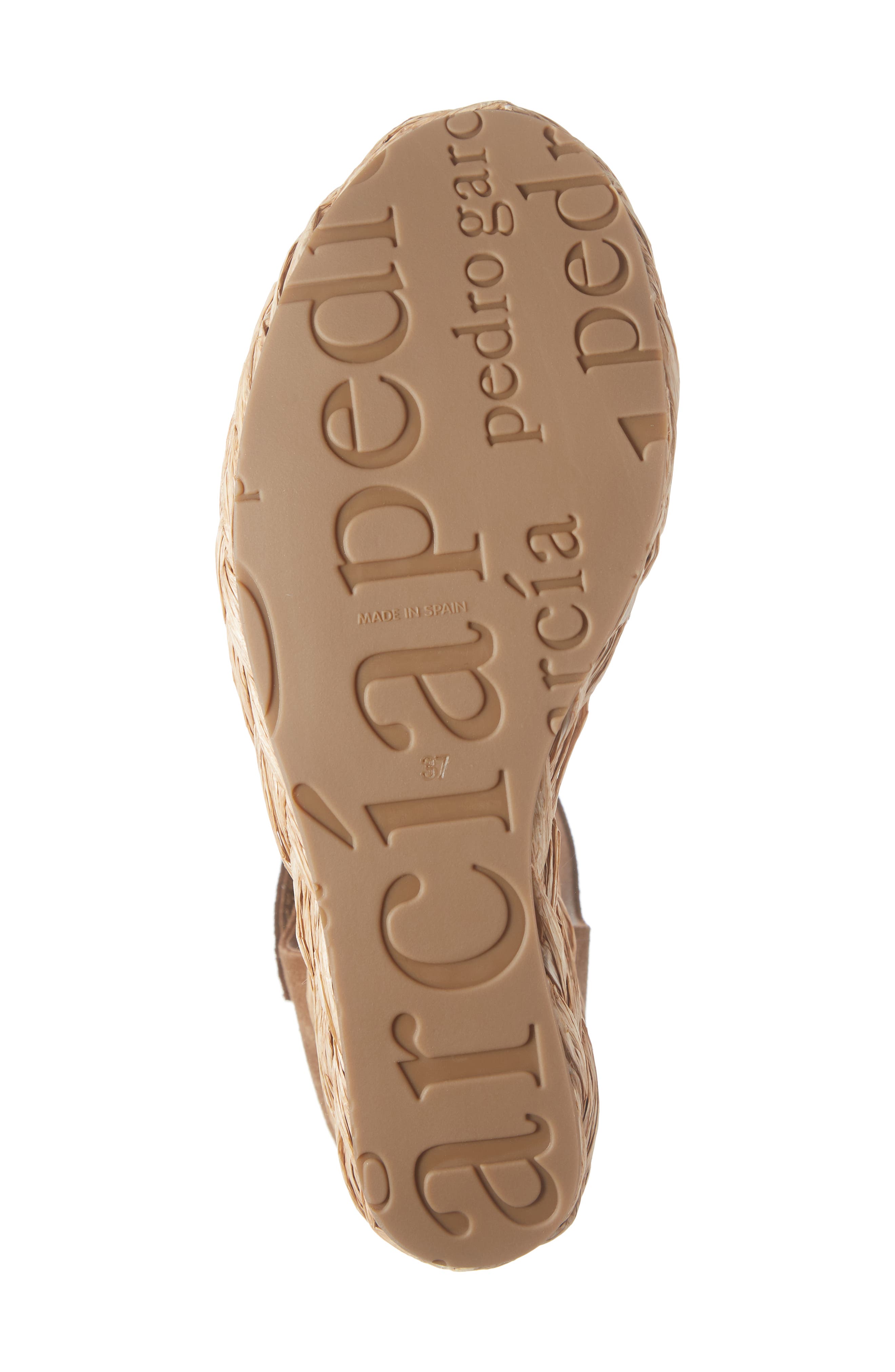 Dory Raffia Wedge Sandal, Alternate, color, HAZELNUT
