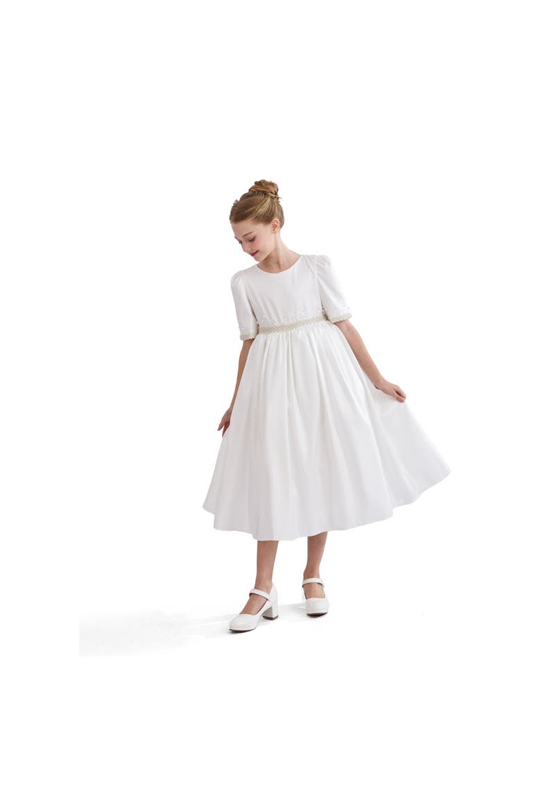 Vasonette Pearl-Embellished Dress, Alternate, color, White