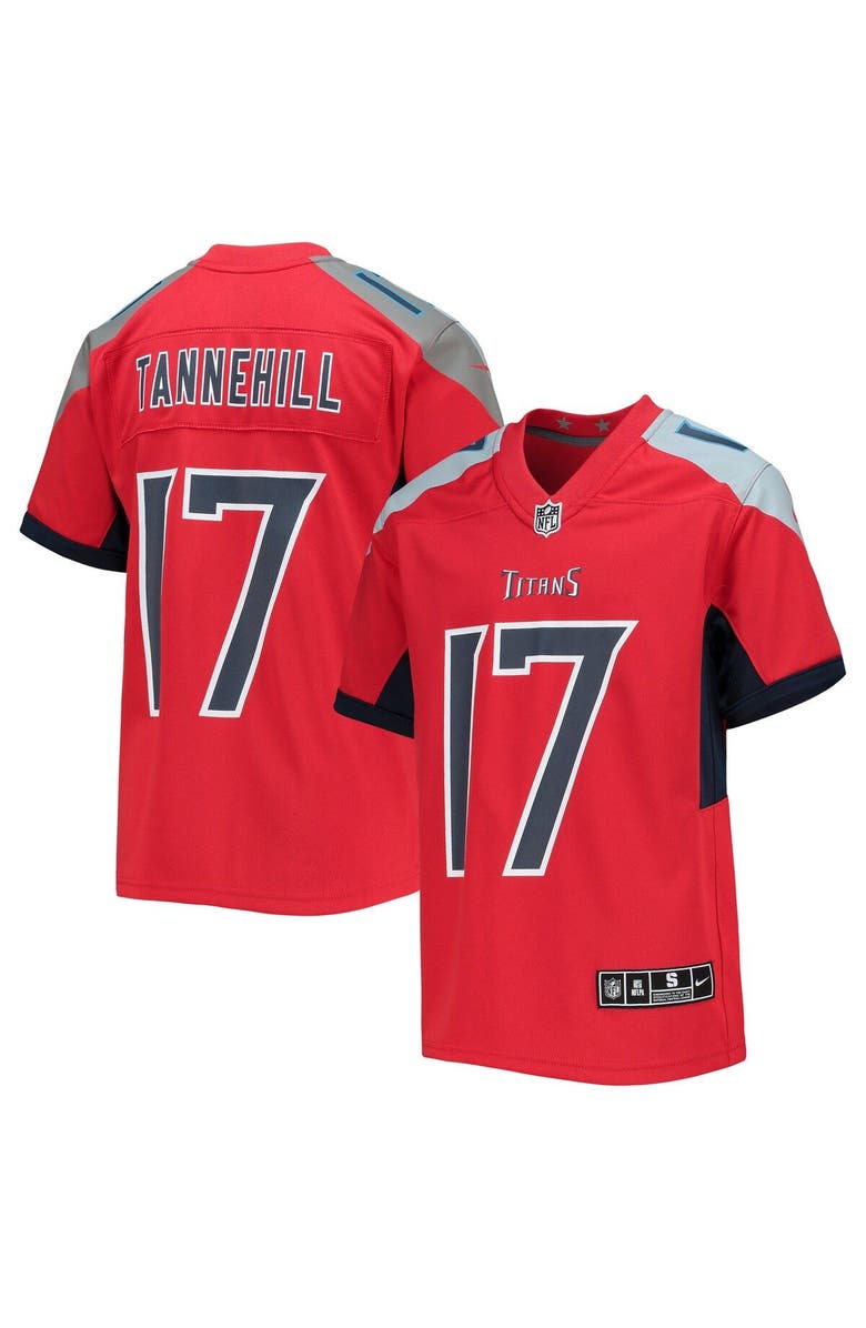 Nike Youth Nike Ryan Tannehill Red Tennessee Titans Inverted Team Game Jersey, Main, color, Red