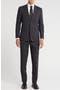 Plaid Trim Fit Notch Lapel Two-Piece Suit