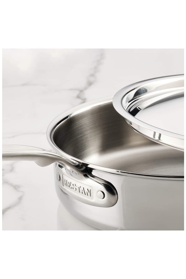 ProBond® Luxe Professional Clad Stainless Steel 3.5-Quart Sauté Pan with Lid, Alternate, color, NO COLOR