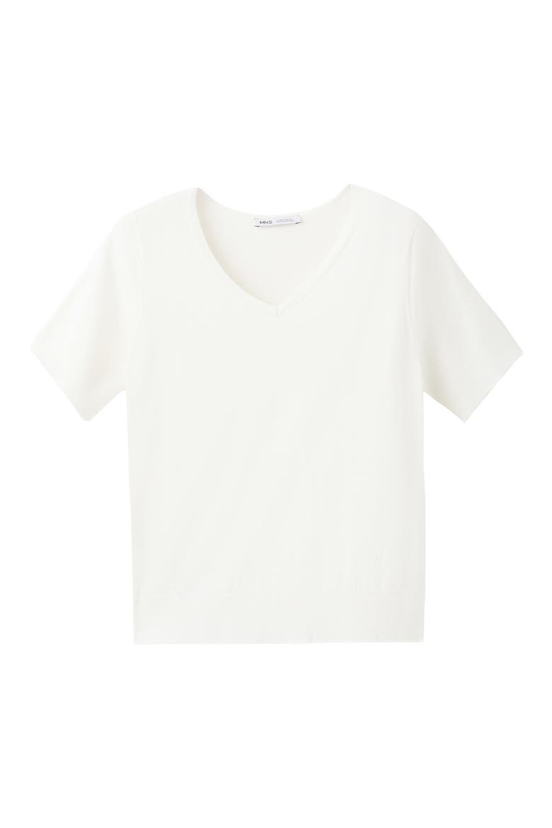 V-Neck Sweater, Alternate, color, WHITE