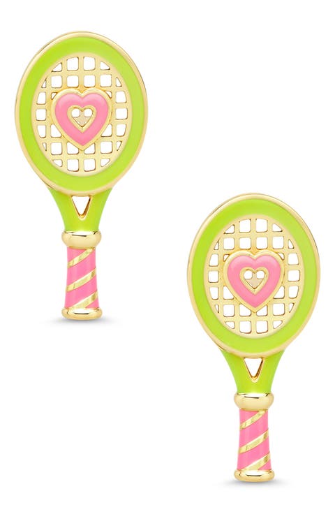 Kids' Tennis Racket Stud Earrings