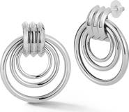 CHLOE AND MADISON Circle Drop Earrings