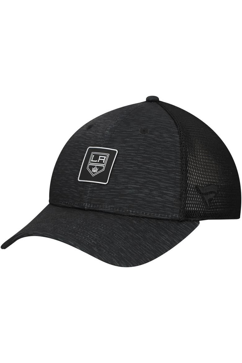 Women's Fanatics  Black Los Angeles Kings Authentic Pro Adjustable Trucker Hat, Main, color, Black