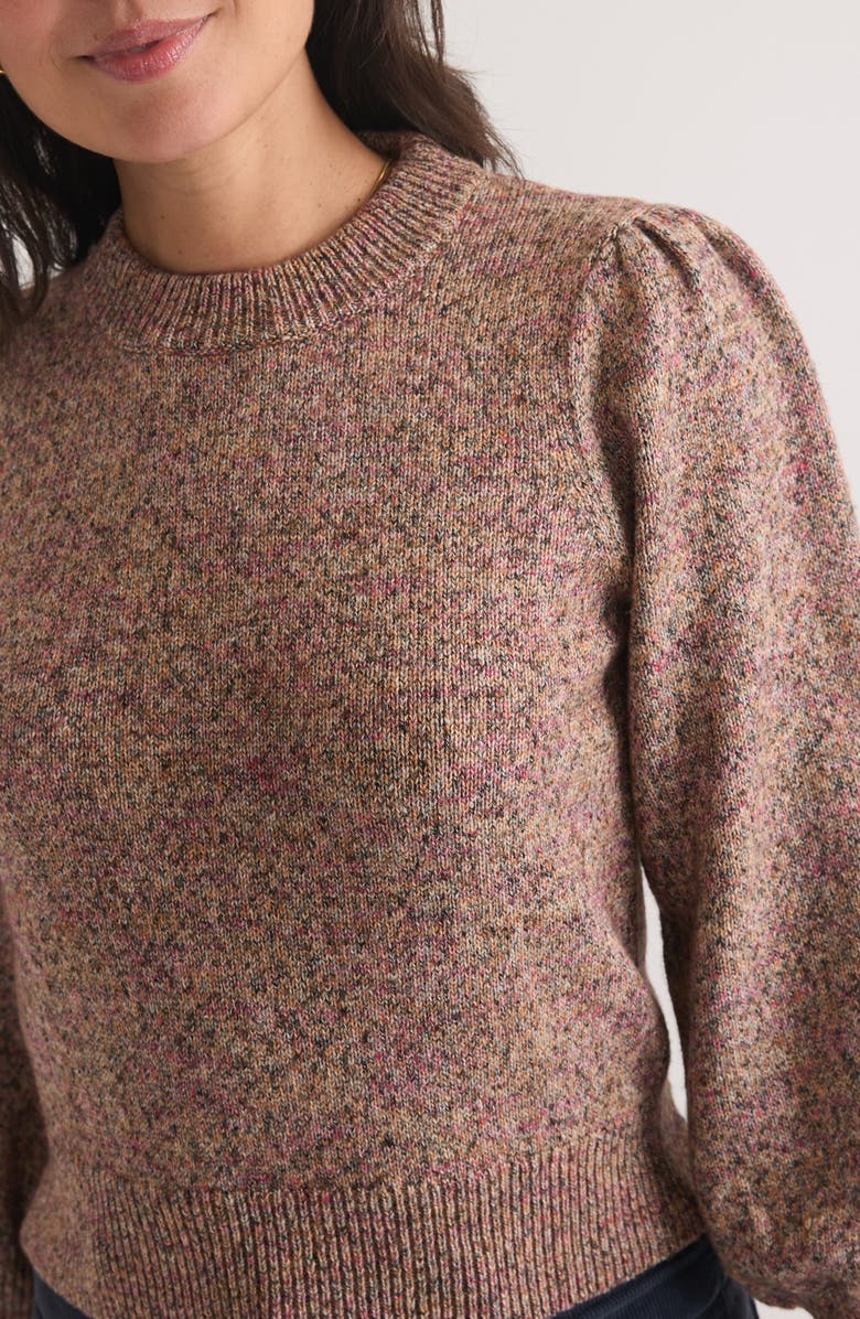 Marine Layer Alma Blouson Sleeve Sweater, Alternate, color, Autumn Multi