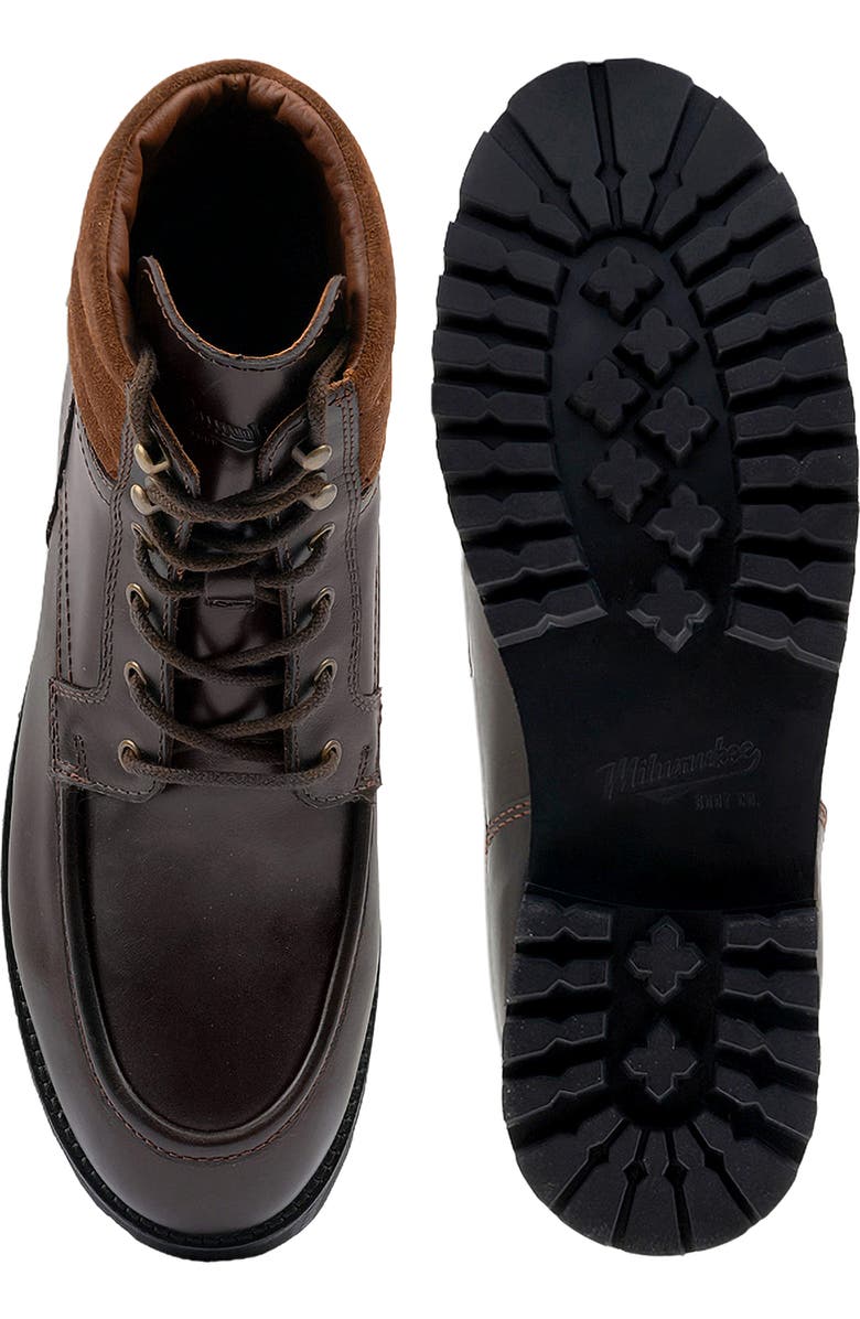 Milwaukee Boot Company Burnham Waterproof Boot, Alternate, color, Brown