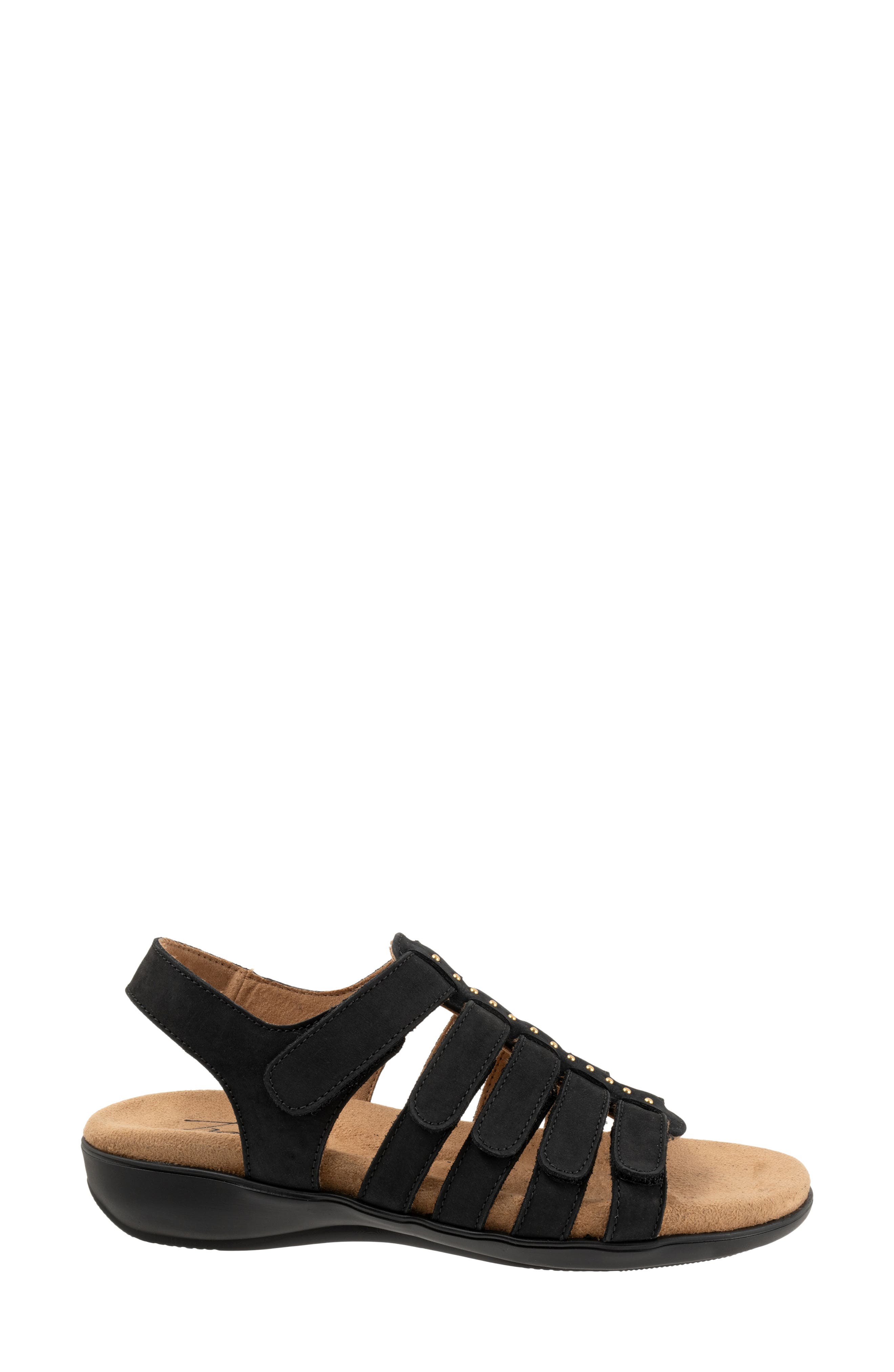 Trotters Riki Studs Slingback Sandal, Alternate, color, Black Nubuck