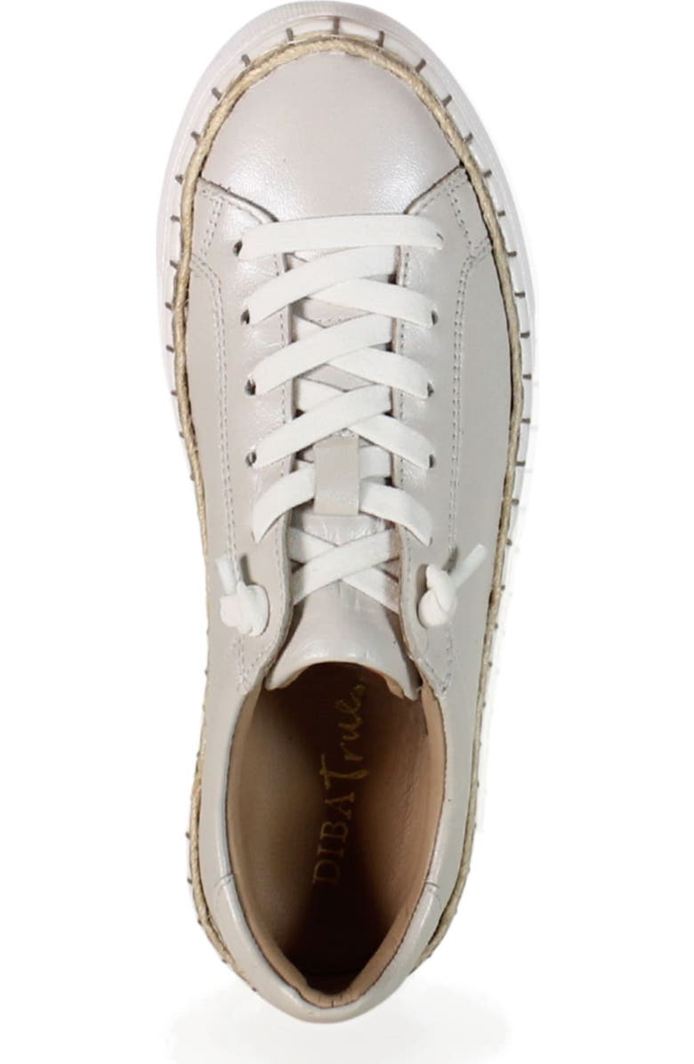 DibaTrue EM BELISH Metallic Leather Lace Up Sneaker, Alternate, color, White