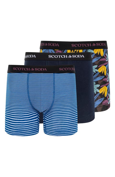 3-Pack Cotton Stretch Trunks